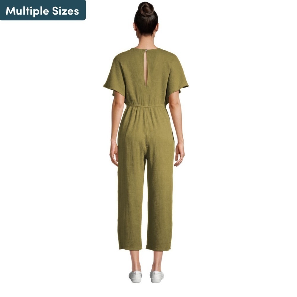 Cost Plus World Market Olive Jumpsuit with Pockets - Picture 7 of 7